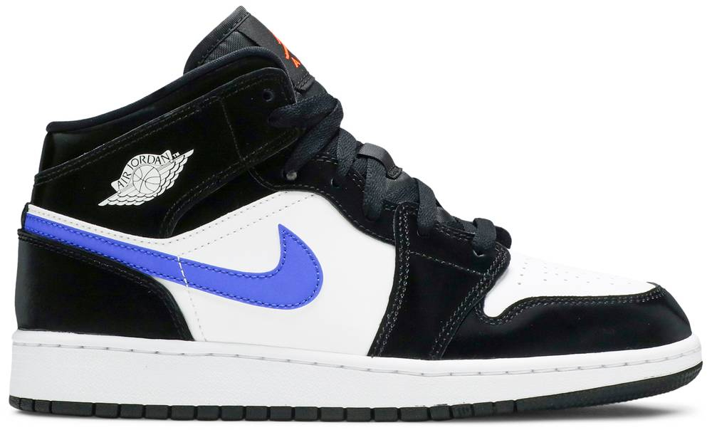 Air Jordan 1 Mid Black Racer Blue 554725-084